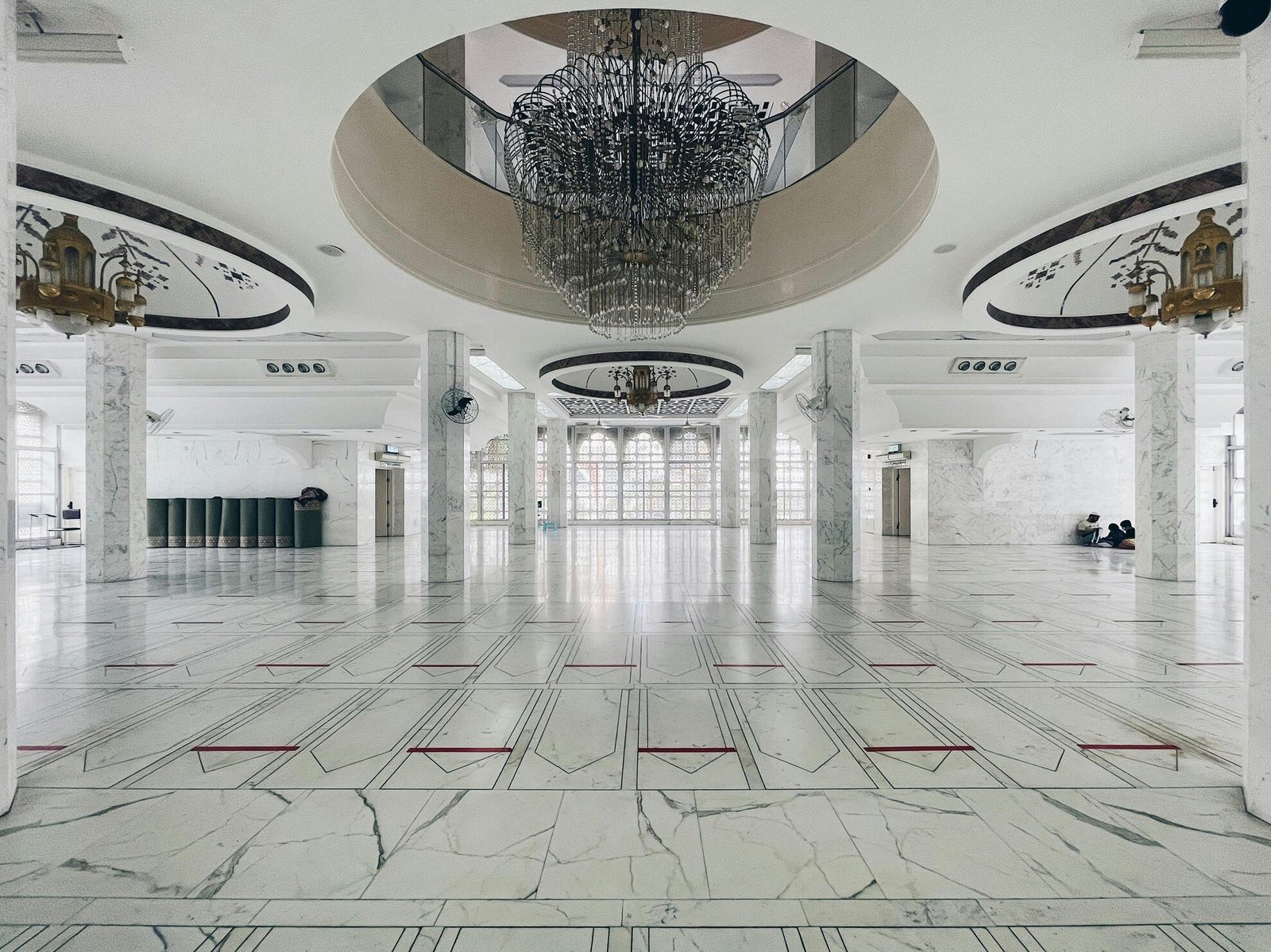 White marble hall natural stone project